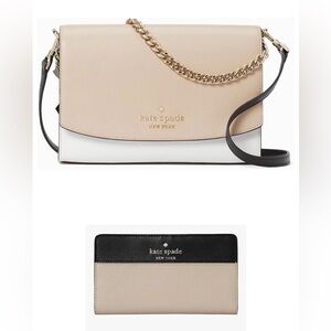 Kate Spade Carson Colorblock Convertible Crossbody & Wallet Set